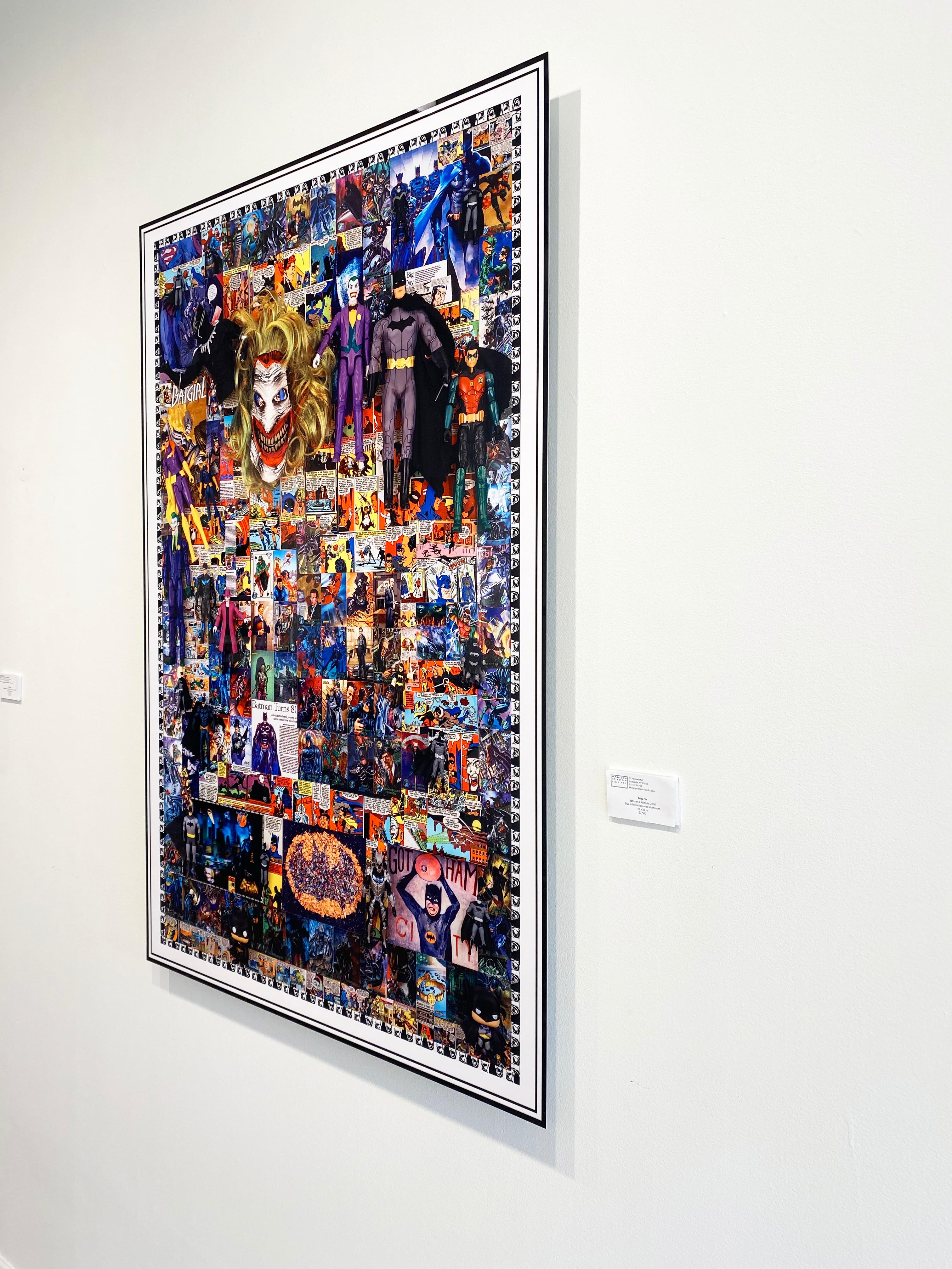 Batman and Friends, stampa a sublimazione su alluminio di DJ Leon, 45 x 32 pollici in vendita 2