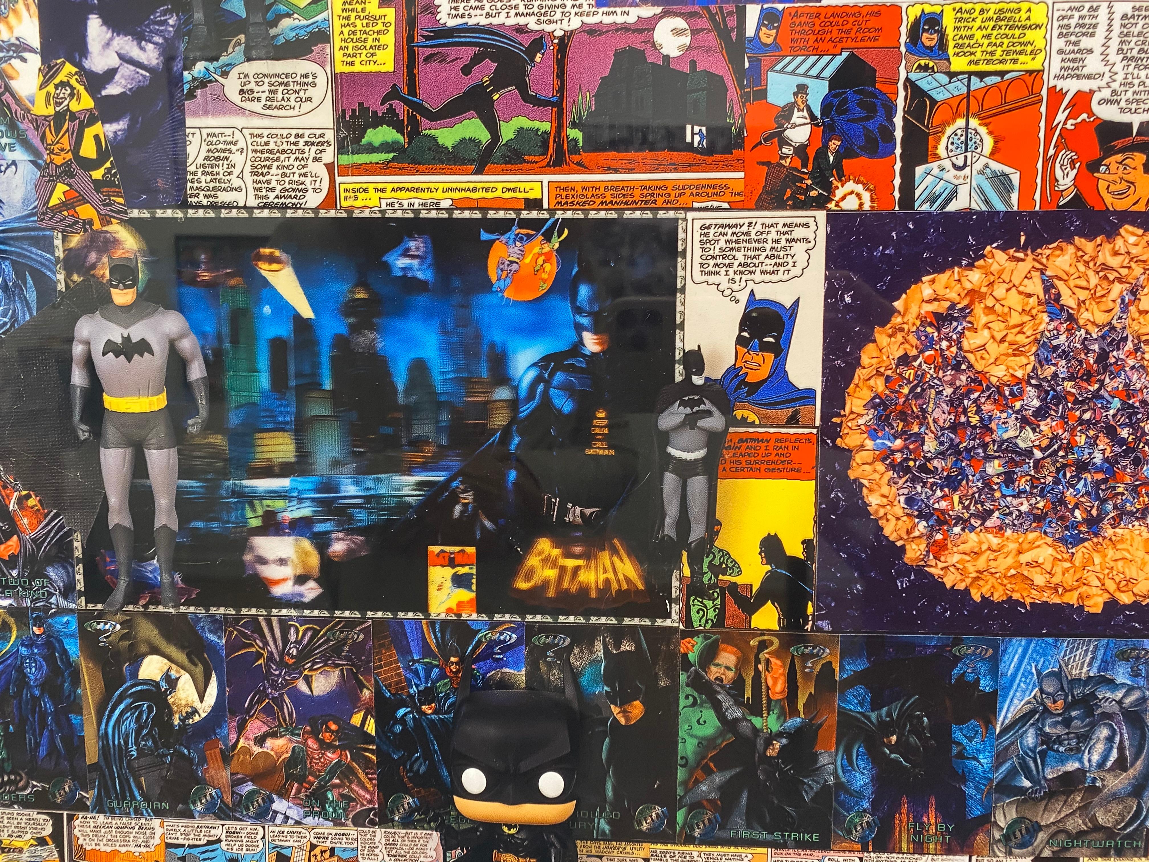 Batman und Freunde, Farbsublimationsdruck auf Aluminium von DJ Leon, 45 x 32 Zoll im Angebot 5