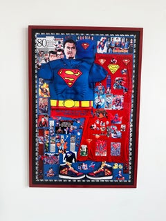 Colorful Collage Print 'Superman' by DJ Leon