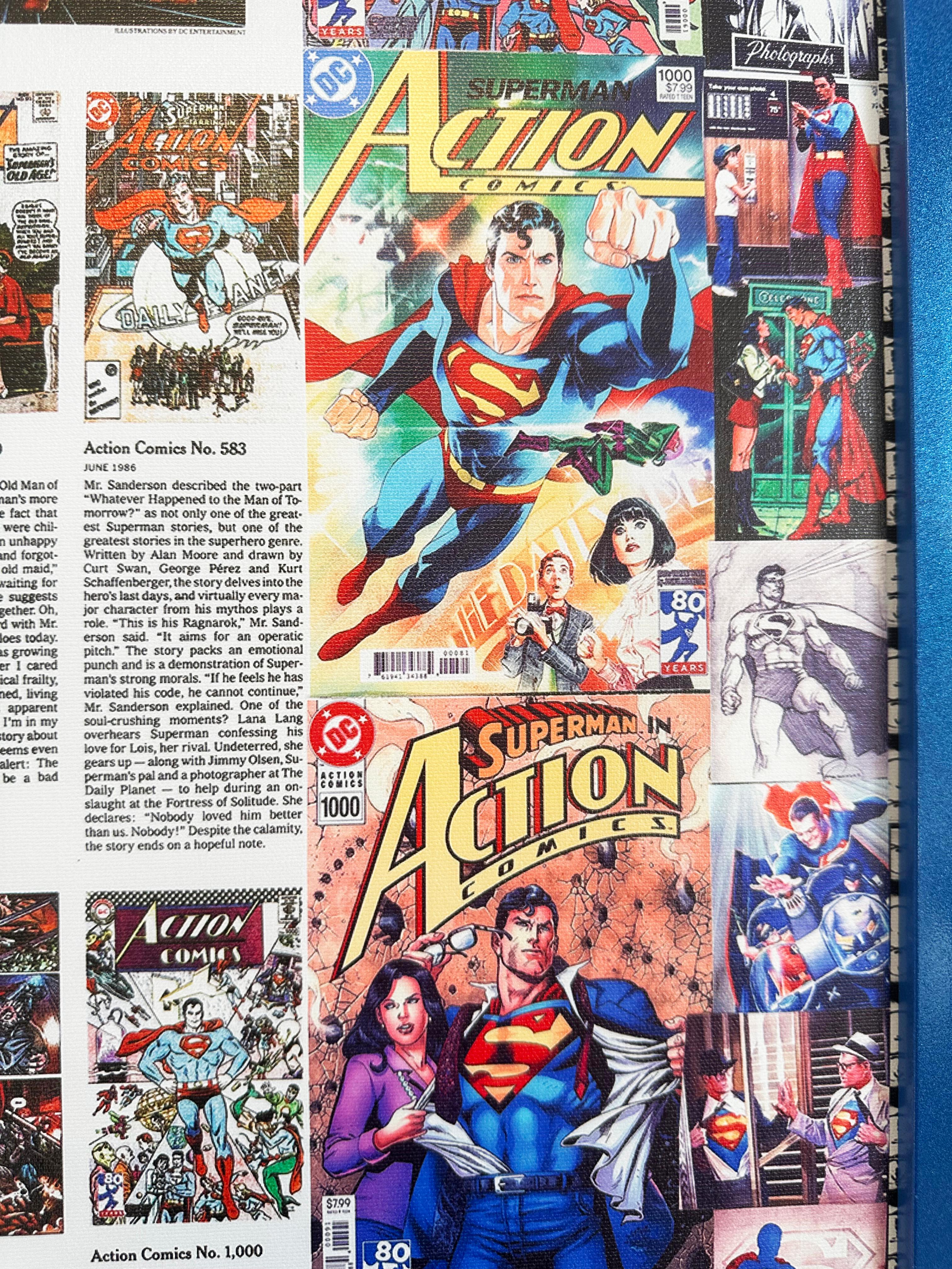 Colorful Collage Print 'Superman's 80th Birthday' by DJ Leon For Sale 5