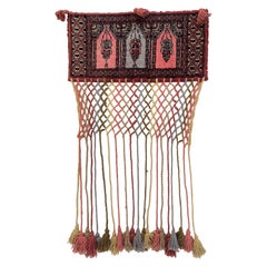 Djaler Wall Rug, Pure Wool Hand Knotted, Middle Eastern Retro Pastel Tassels