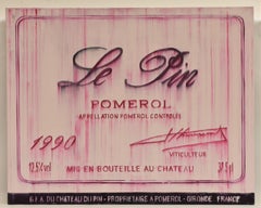 Chateau Le pin Pomerol 1990 oil on canvas - realist 