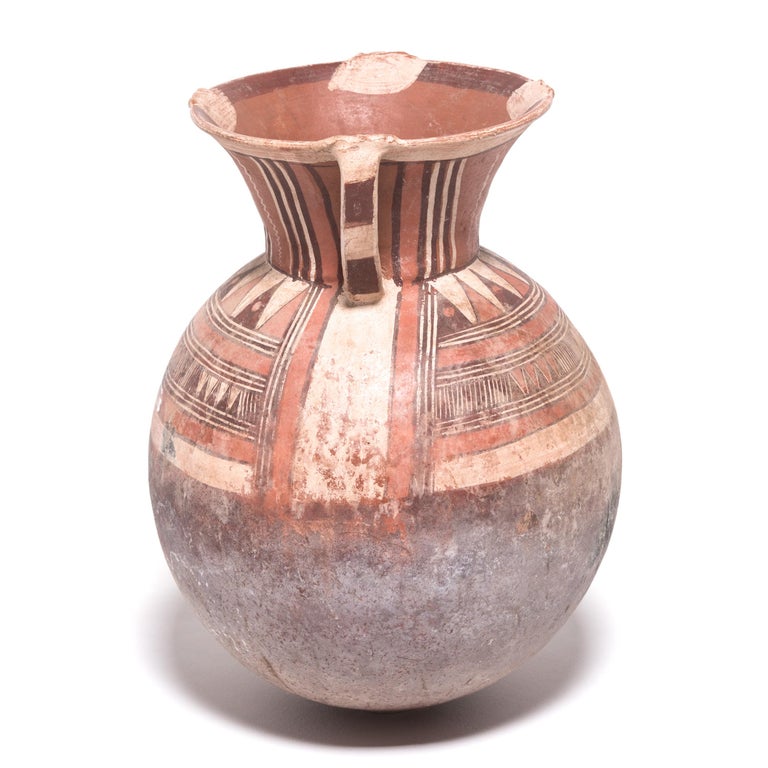 Djerma Painted Water Vessel For Sale at 1stDibs