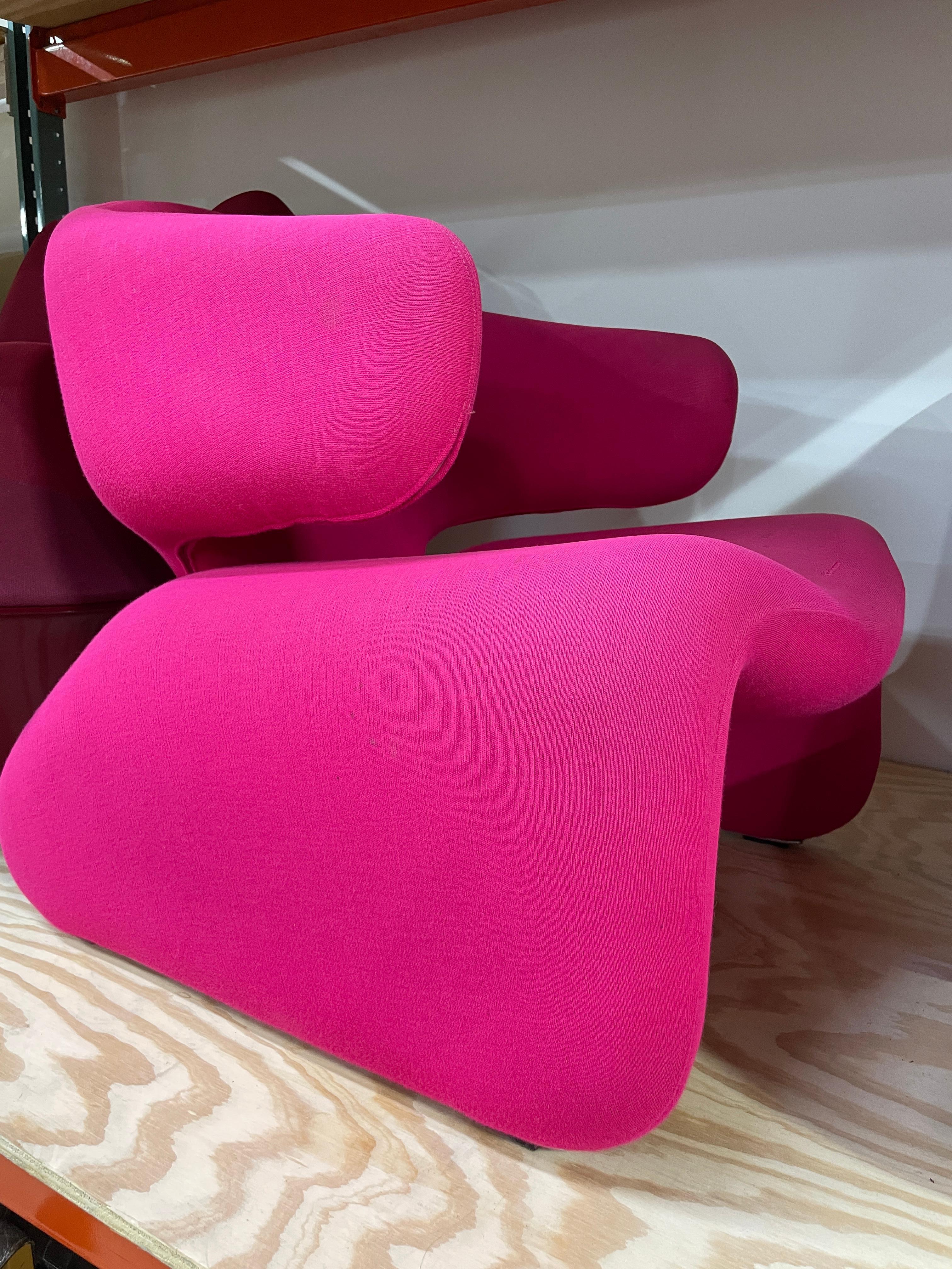 Mid-20th Century Djinn Armchair and Ottoman by Olivier Mourgue for Airborne For Sale