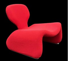 Djinn Chair and Footstool by Olivier Mourgue for Airborne