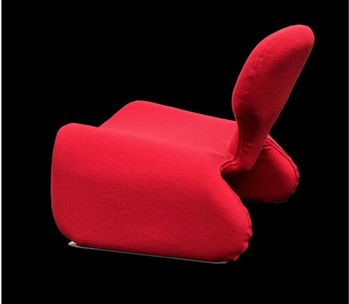 Djinn Chair and Footstool by Olivier Mourgue for Airborne (Space Age) im Angebot