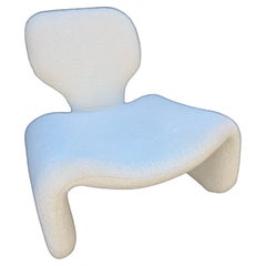 Sedia Djinn di Olivier Mourgue per Airborne in tessuto Boucle
