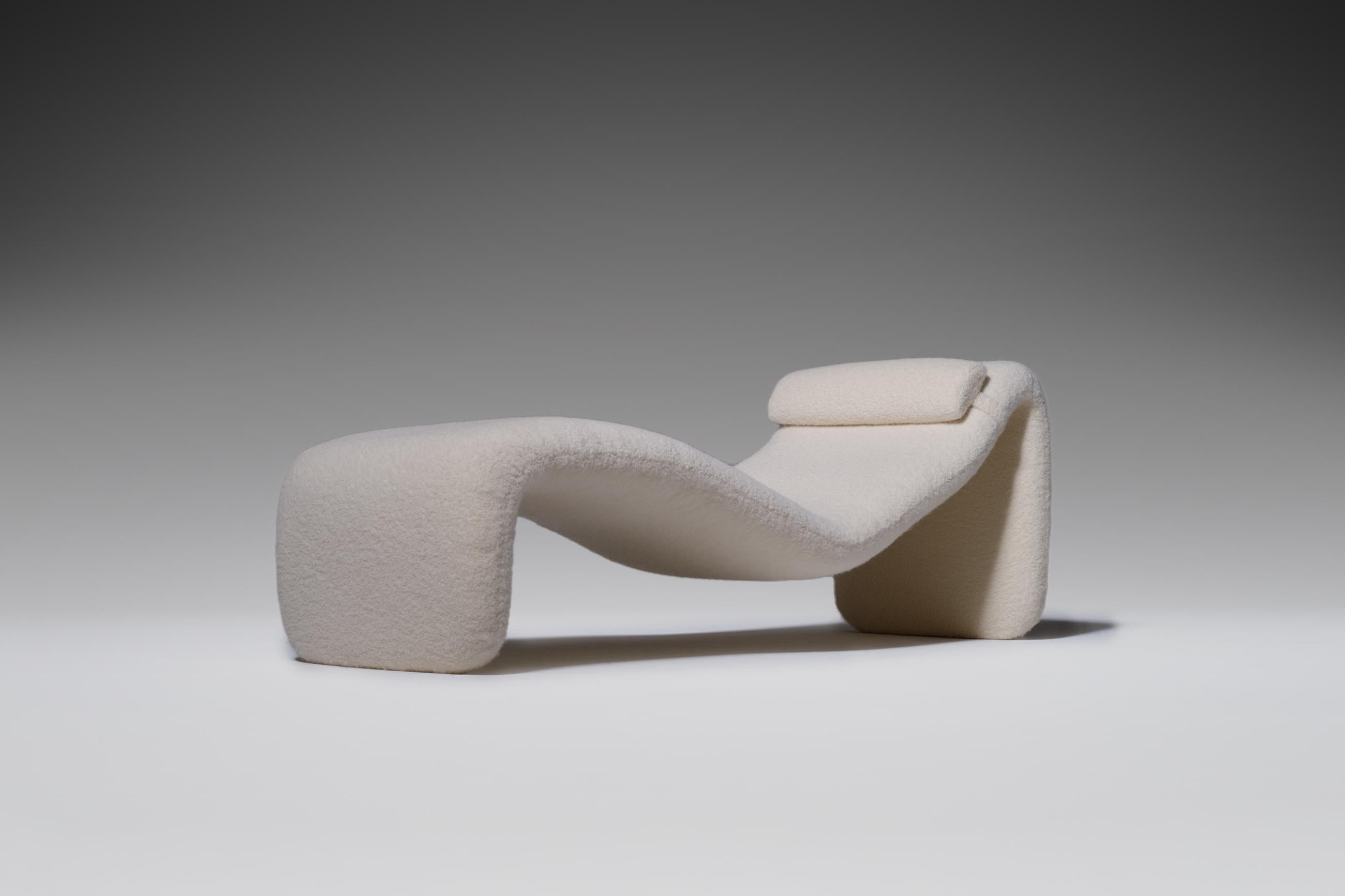 French Djinn Chaise Lounge by Olivier Mourgue for Airborne, 1960s