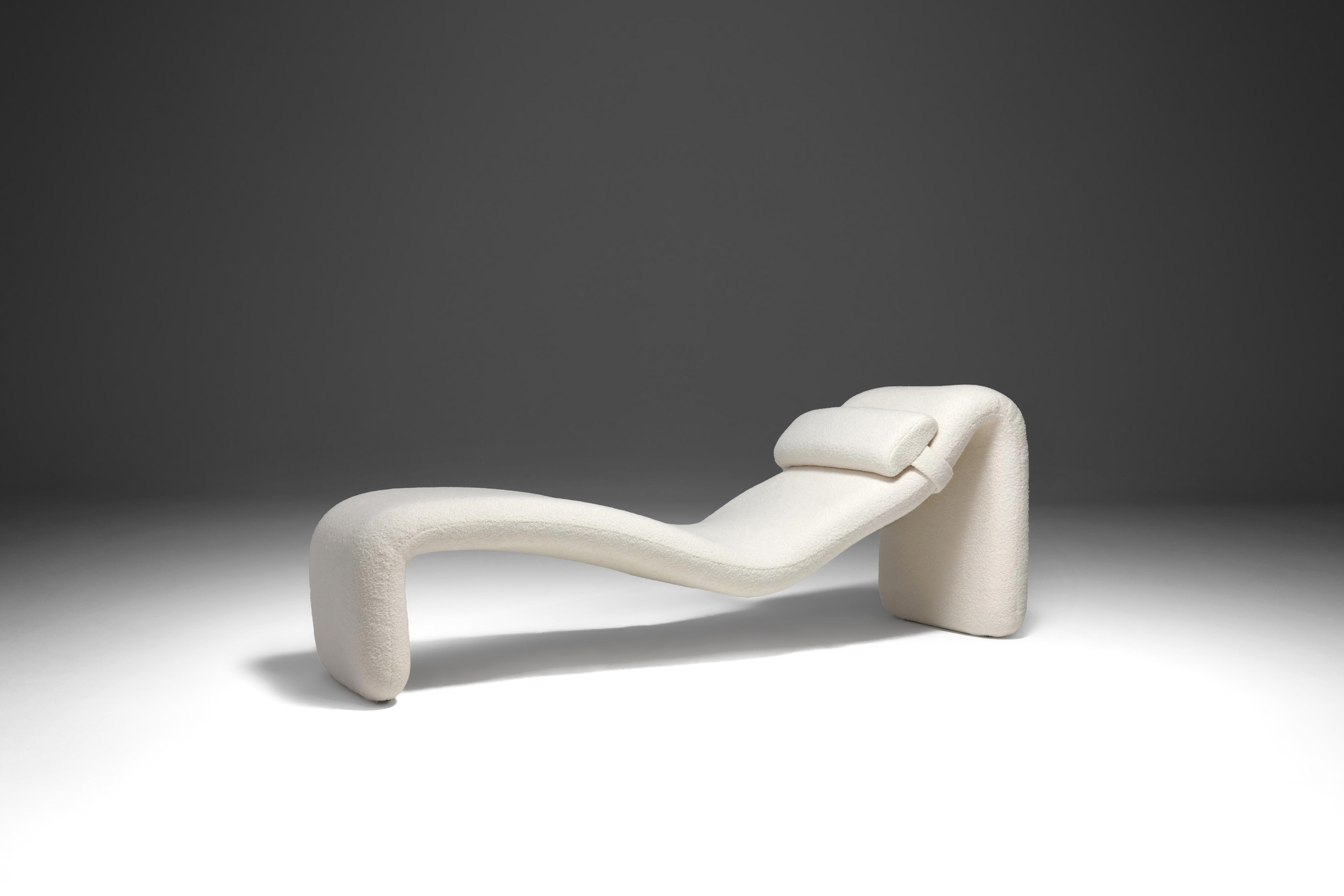 Djinn Chaise Lounge Attributed to Olivier Mourgue for Airborne, France, 1960s In Excellent Condition In ŁÓDŹ, PL