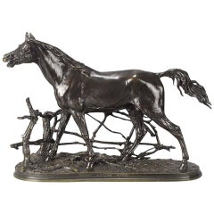 "Dschinn Étlalon Barbe" 19. Jahrhundert Animalier Bronze von P J Mêne