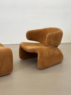 Lounge-Sessel „Djinn“ und Ottomane von Olivier Mourgue für Airborne – 1960er Jahre