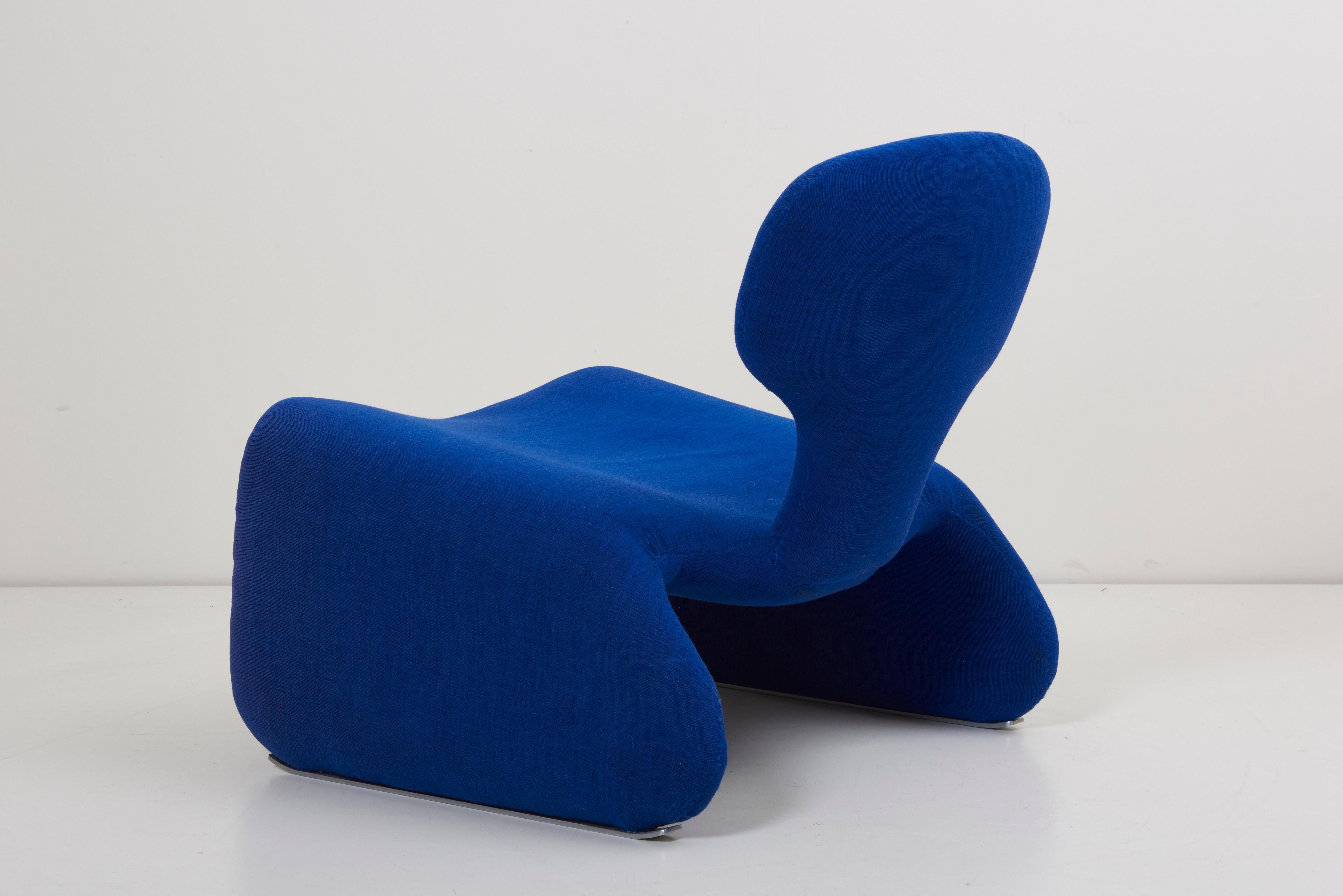 Mid-20th Century Djinn Lounge Chair and Ottoman by Olivier Mourgue for Airborne, France, 1960s