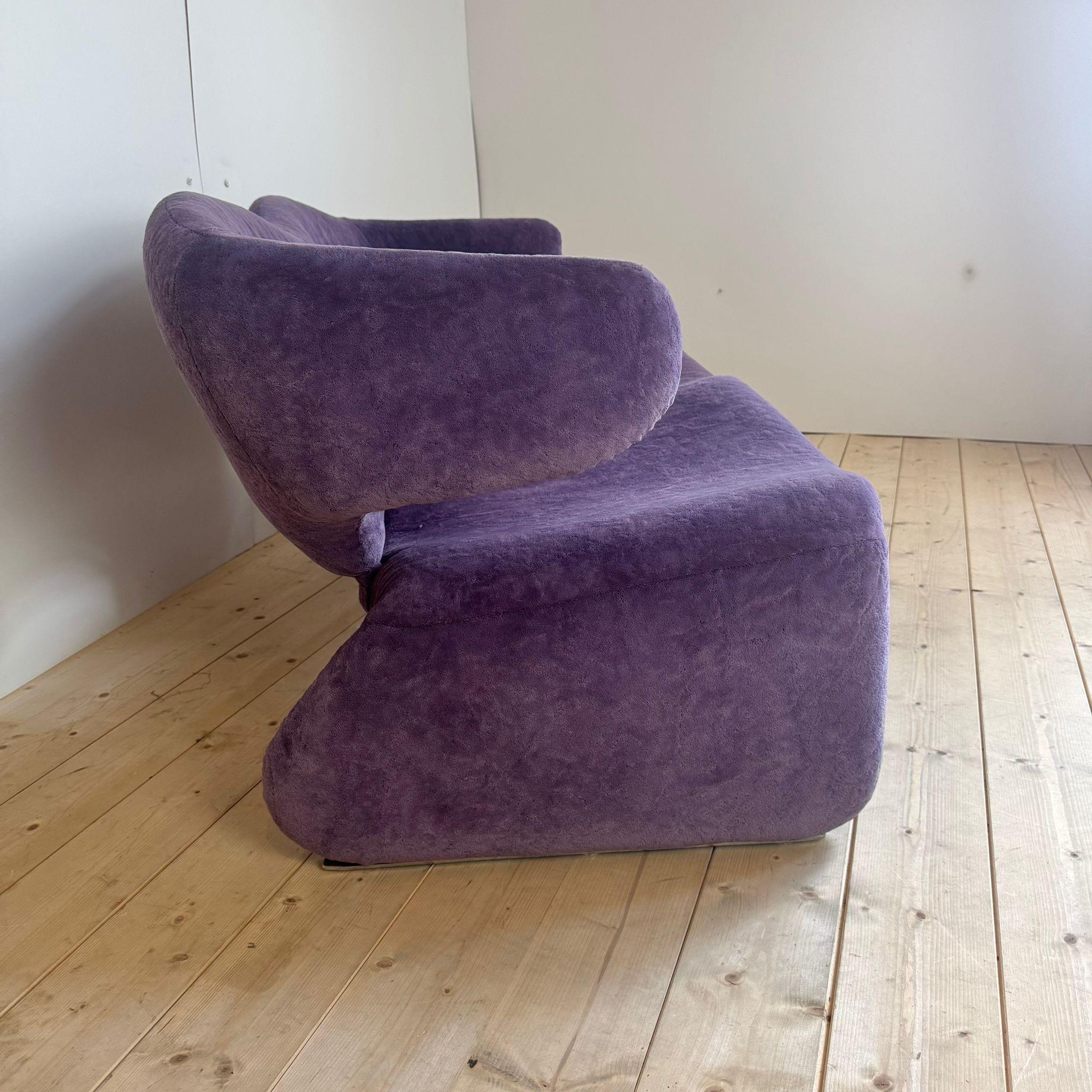 Sofa Djinn, Olivier Mourgue für Ariborne International, Frankreich 1960 (Stoff) im Angebot