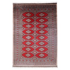 Djoharian Collection Bochara Bukhara carpet hand-knotted 7 x 4.7 ft Ersari