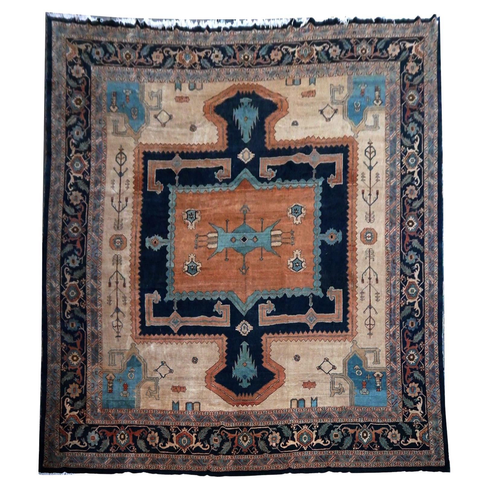 Tappeto Djoharian Collection'S Heriz Azeri di grandi dimensioni Palazzo 20 x 16 piedi - 600 x 490 cm in vendita