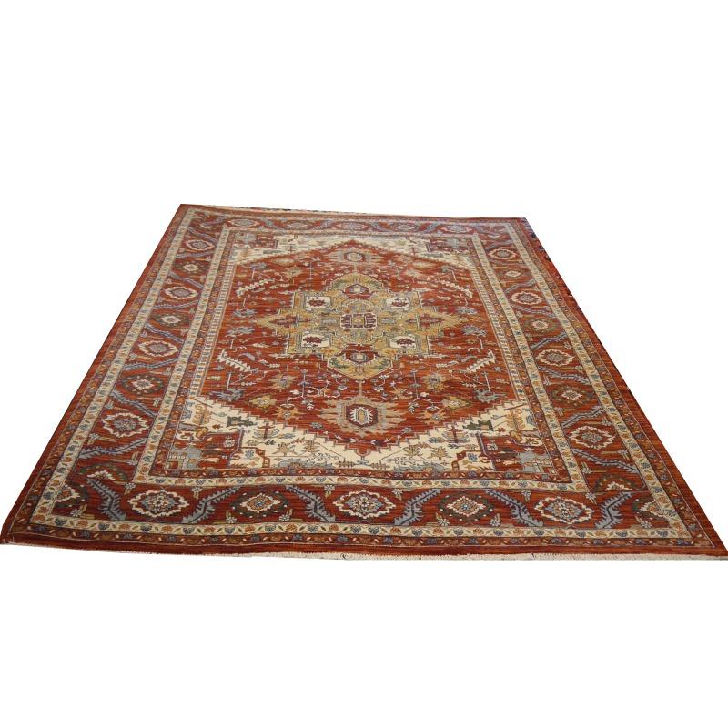 Indian Djoharian Collection Heriz-Serapi Style Rug with Medallion 6.6 x 9.5 ft  For Sale