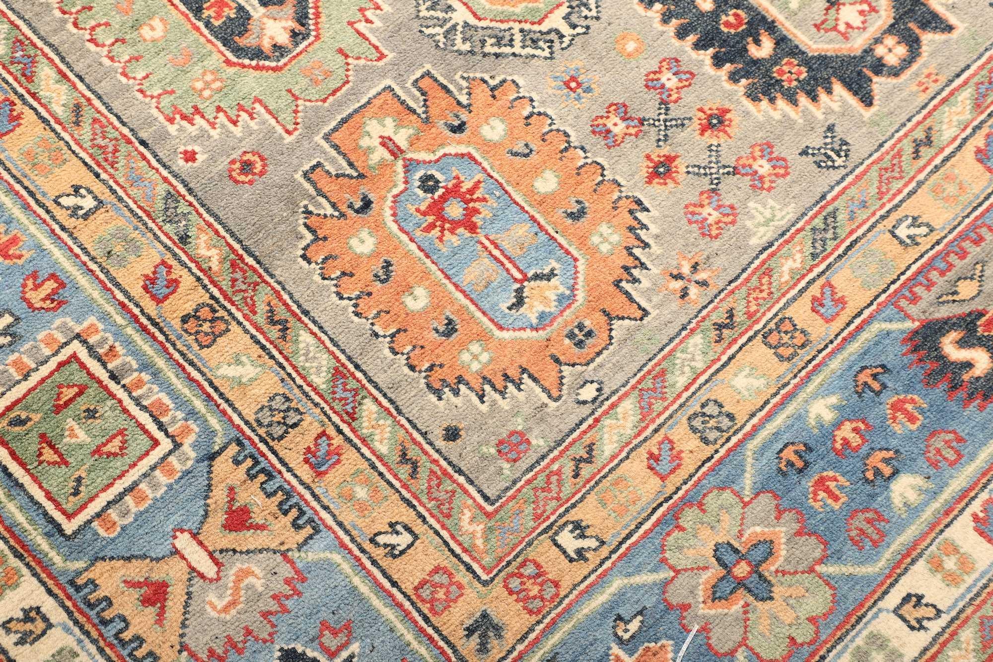 Contemporary Djoharian Collection Kazak Rug Room Size Carpet 8x10 Traditional Persian Style For Sale