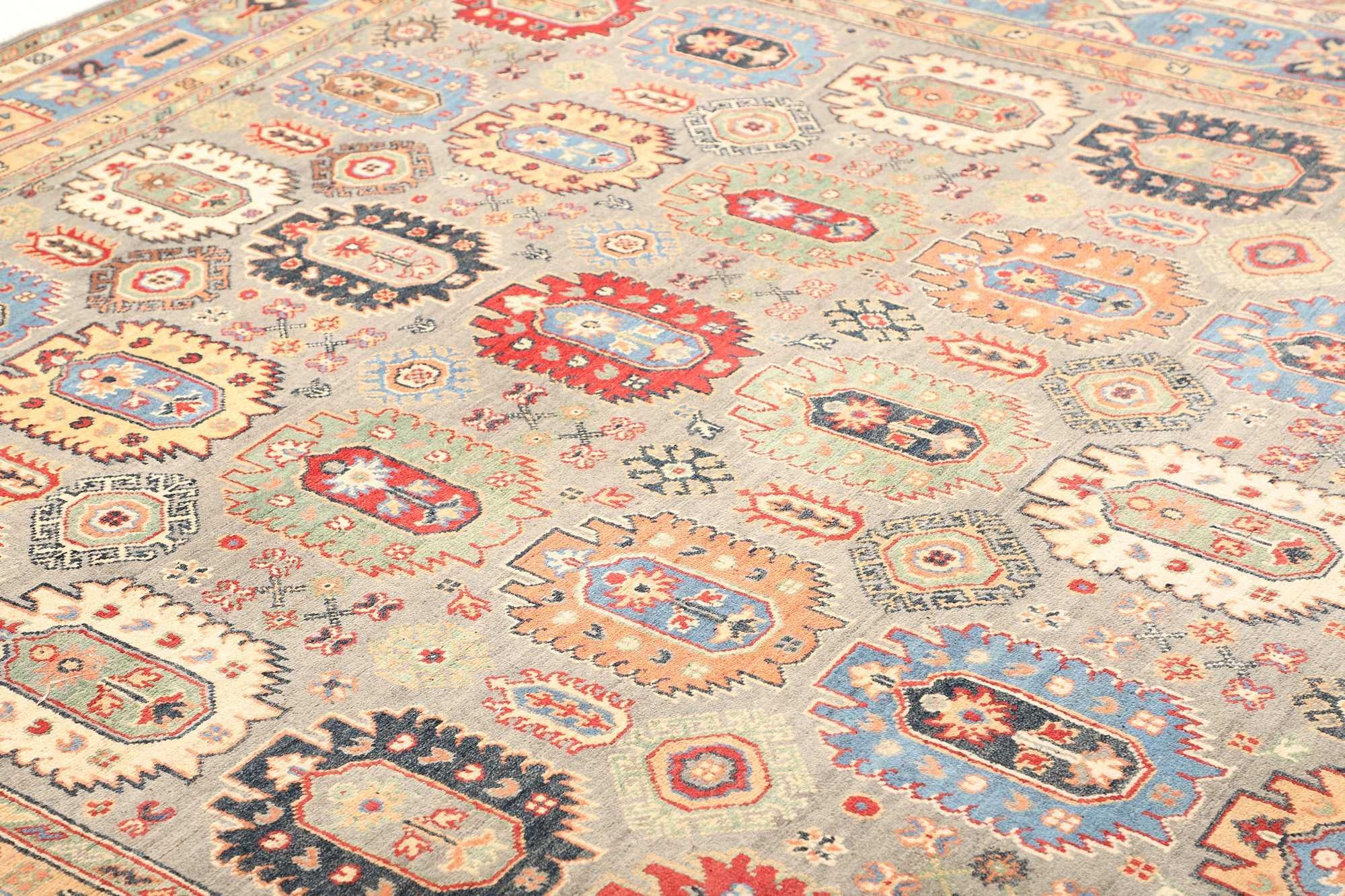 Wool Djoharian Collection Kazak Rug Room Size Carpet 8x10 Traditional Persian Style For Sale