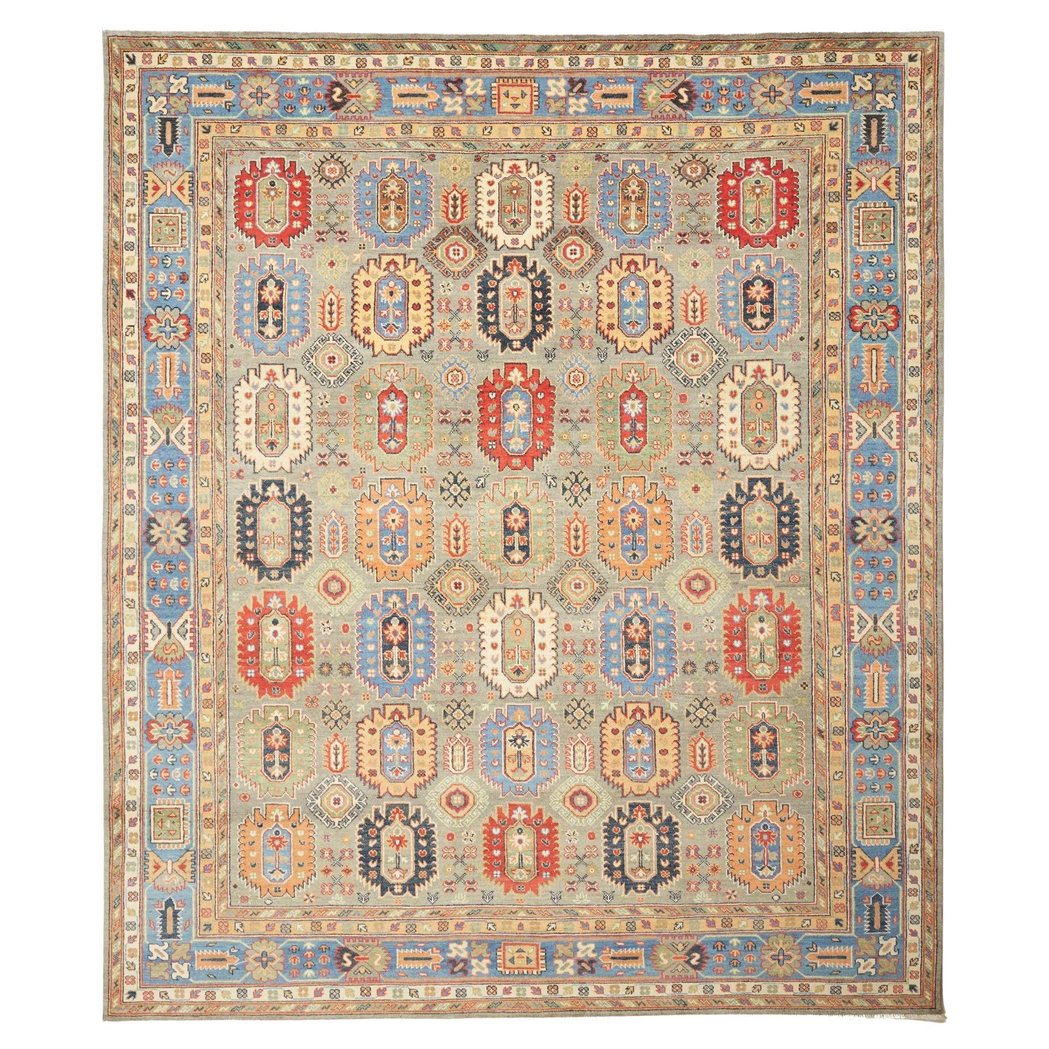 Djoharian Collection Kazak Rug Room Size Carpet 8x10 Traditional Persian Style