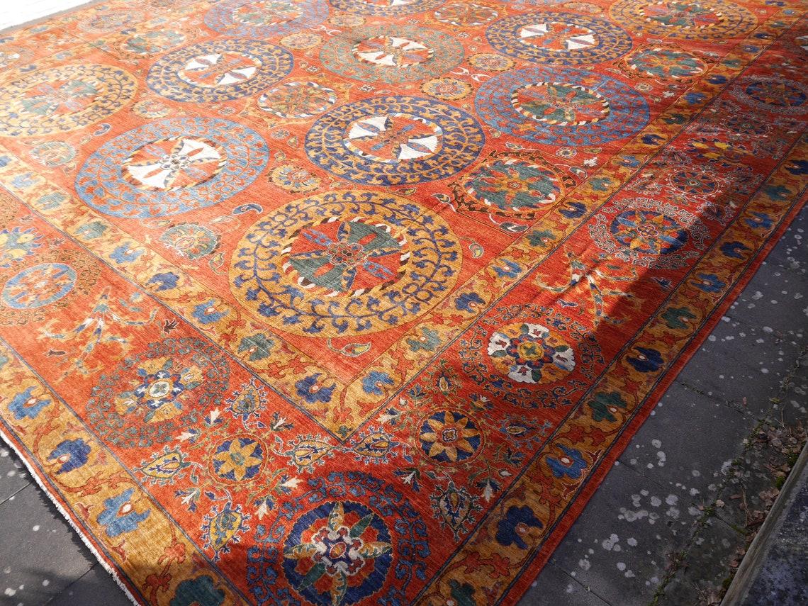 Contemporary Djoharian Collection Palace size rug 25 x 22 ft from the movie Spencer 760 x 650 For Sale