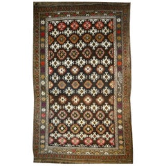 Djoharian Collection signed Karabagh Caucasian Vintage Rug Azerbeijan Midcentury