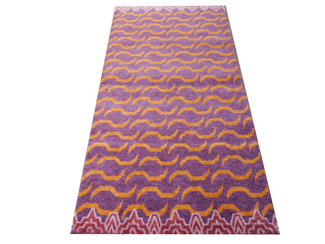 Art Deco Djoharian Collection Tiger Rug Hand Knotted Antique Tibetan Design For Sale