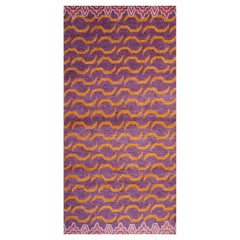 Djoharian Collection Tiger Rug Hand Knotted Antique Tibetan Design