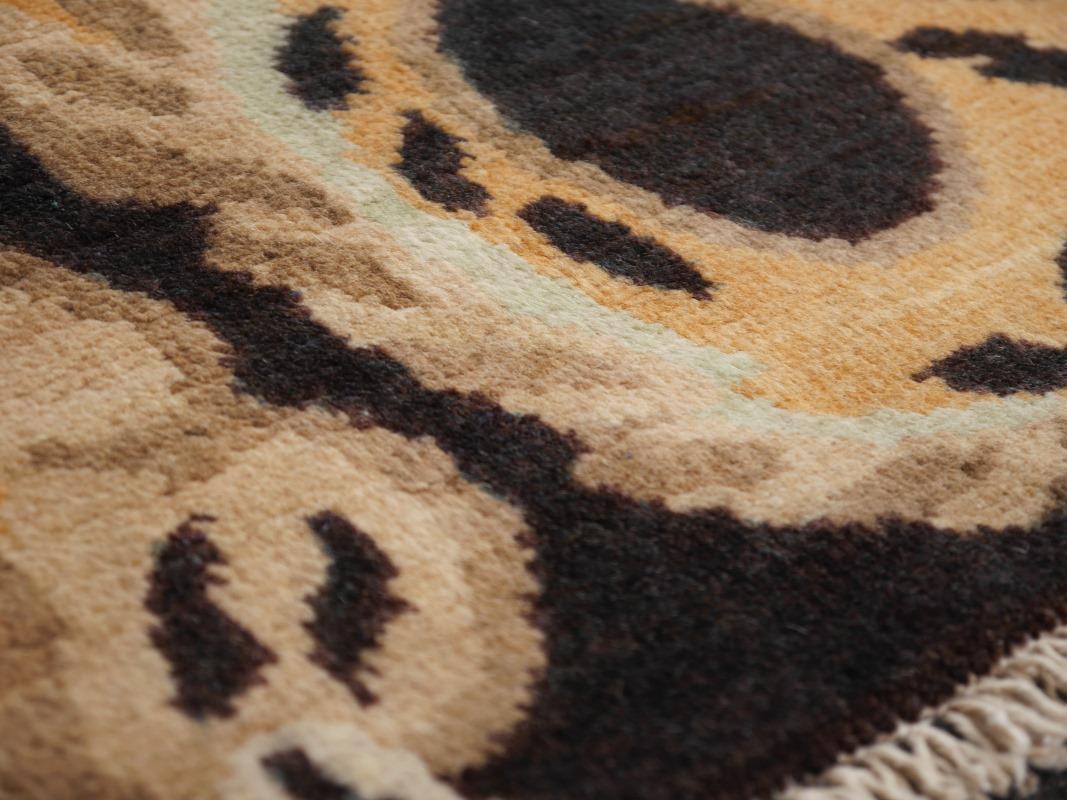 Djoharian Collection Tiger Rug Wool Hand Knotted Antique Tibetan Design For Sale 10