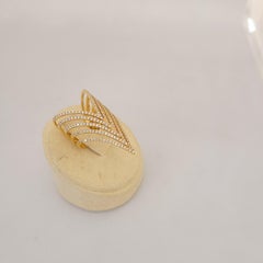 Djula 18 Karat Rose Gold .92 Carat Chevron Diamond Ring
