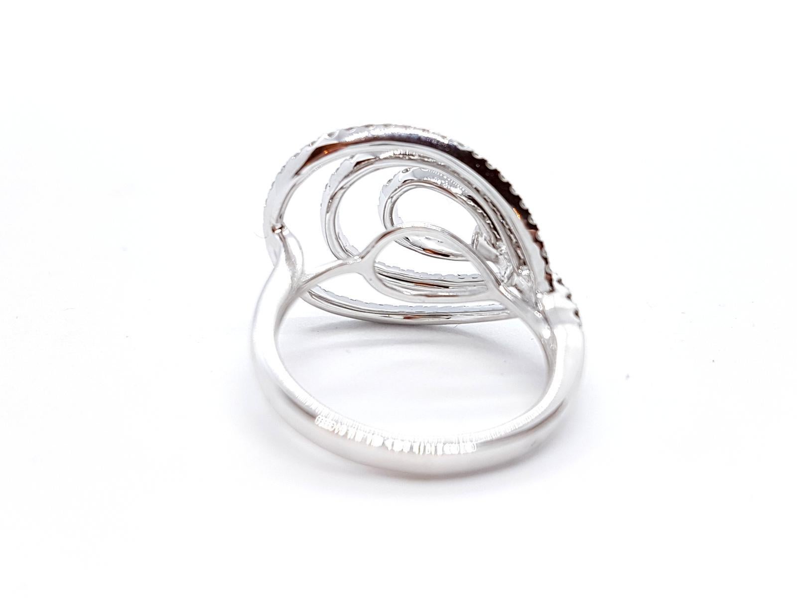 Djula Ring  White GoldDiamond In Excellent Condition For Sale In PARIS, FR