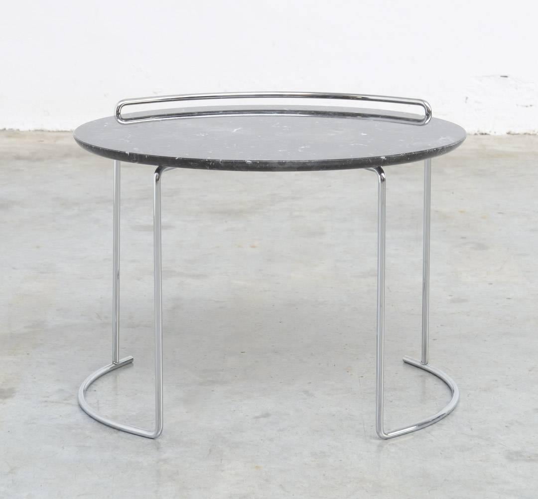 Late 20th Century Djuna Black Marble Side Table by Kazuhide Takahama