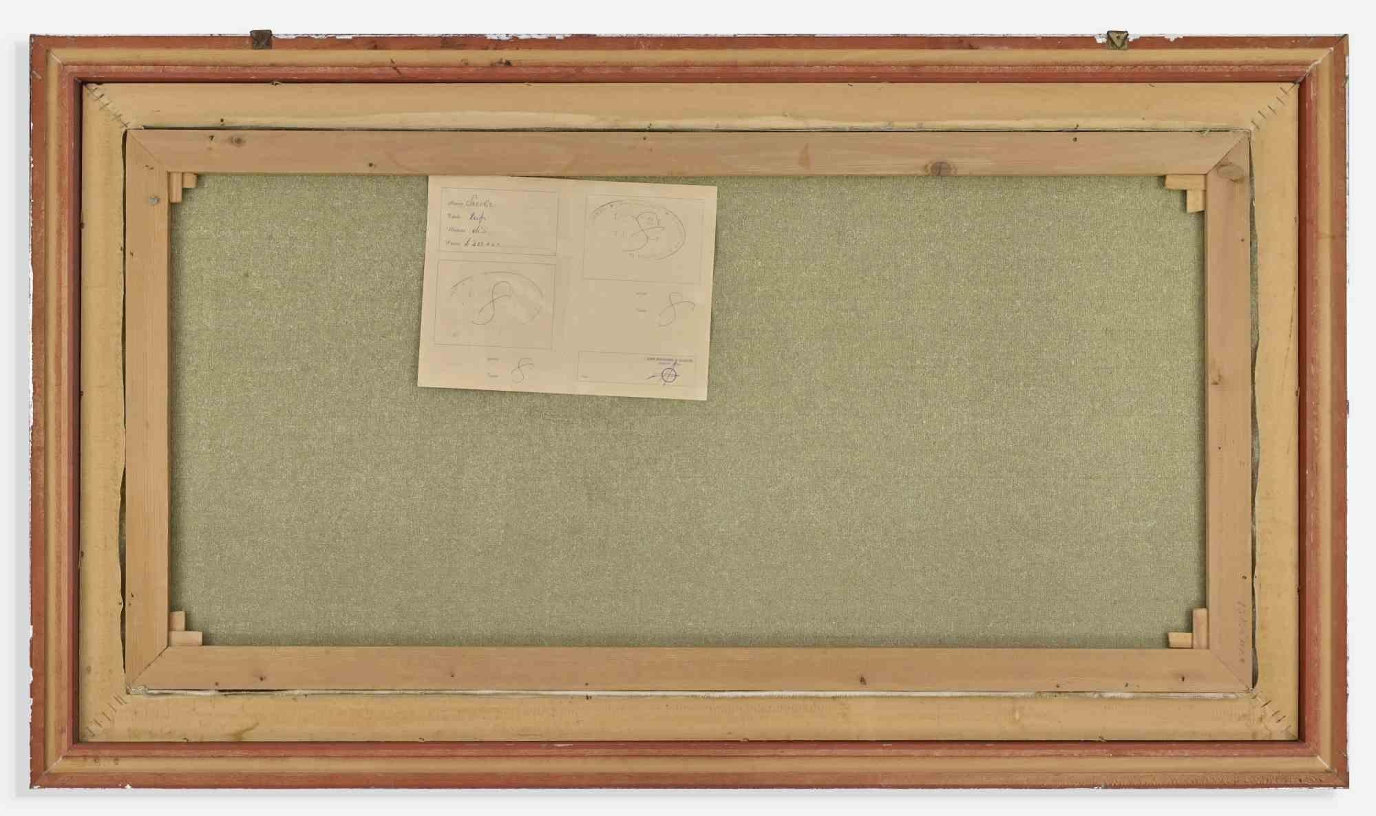 Winterlandschaft – Ölgemälde von Djuro Jacovic – 1970er Jahre im Angebot 2