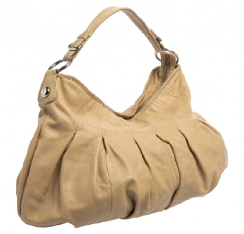 Women's Dkny Beige Leather Hobo For Sale