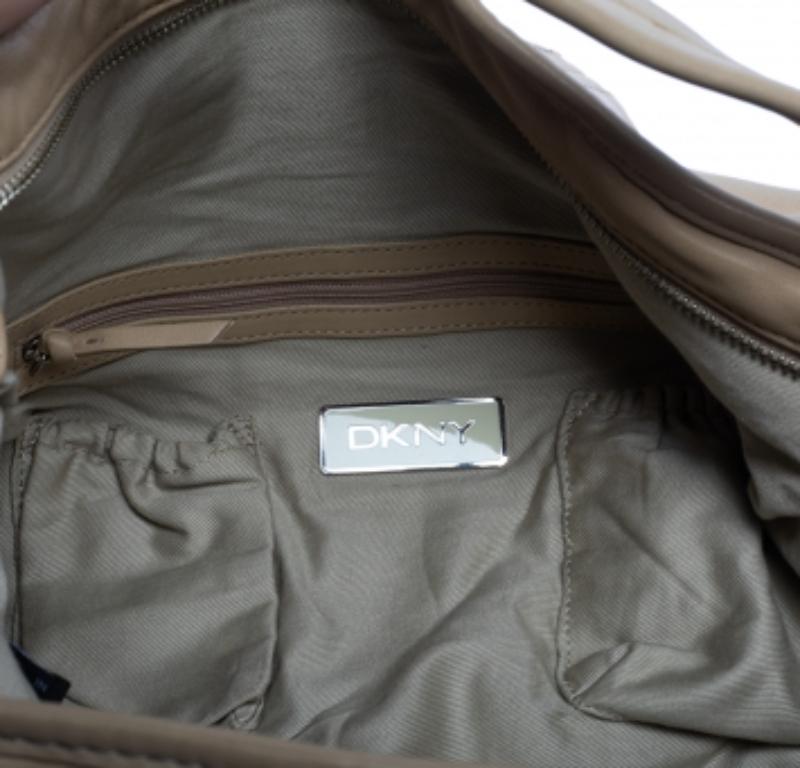 Dkny Beige Leather Hobo For Sale 5
