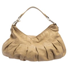 Dkny Beige Leather Hobo
