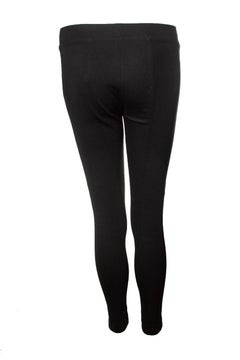 DKNY, Black legging with leather details