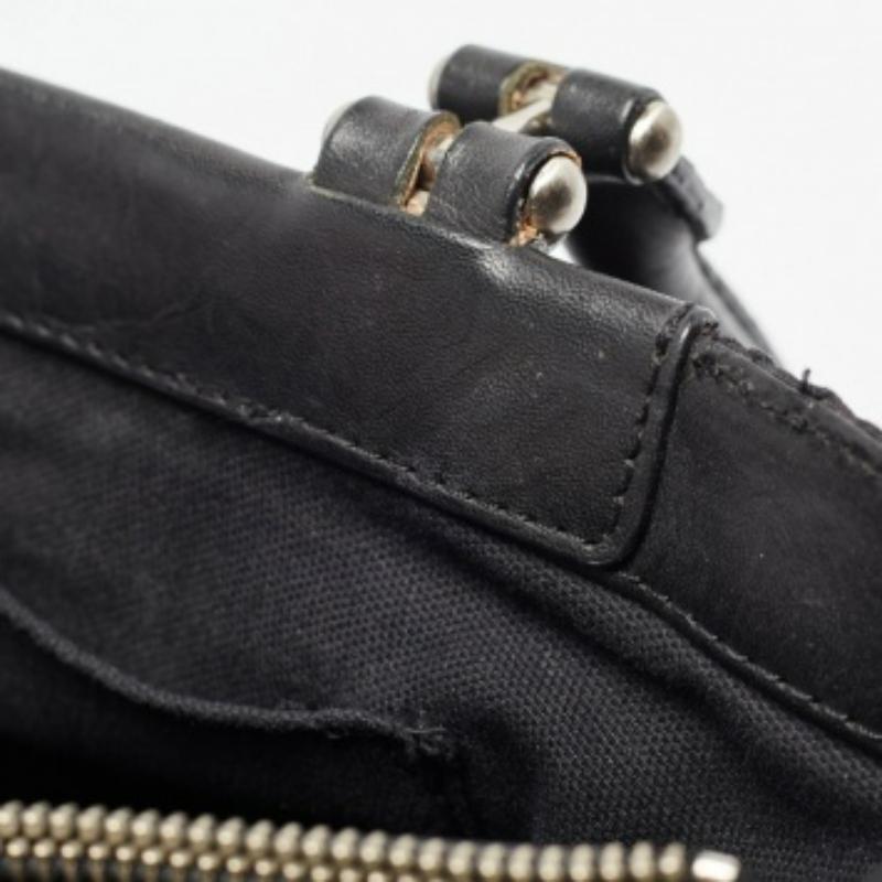 DKNY Tote in tela e pelle con monogramma nero in vendita 3