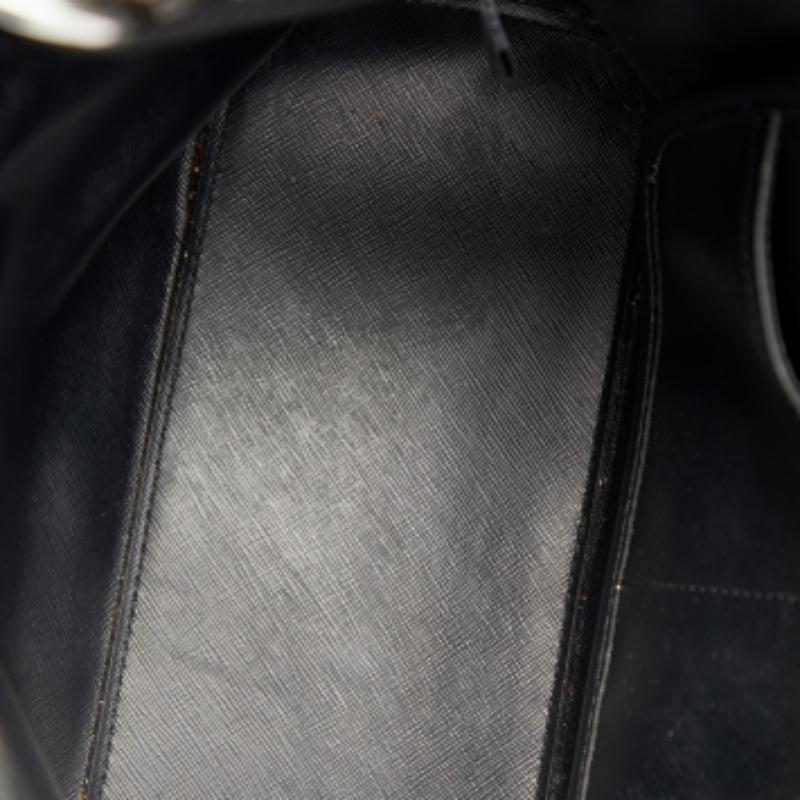 DKNY Black PVC Chain Handle Tote 5