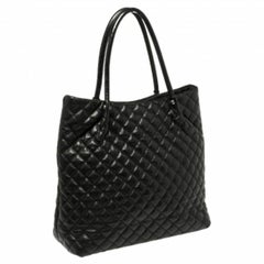 Dkny Black Quilted Leather Tote