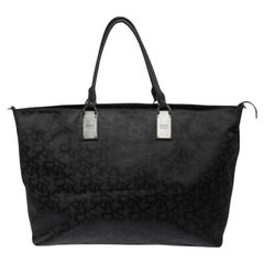 DKNY Black Signature Canvas Tote