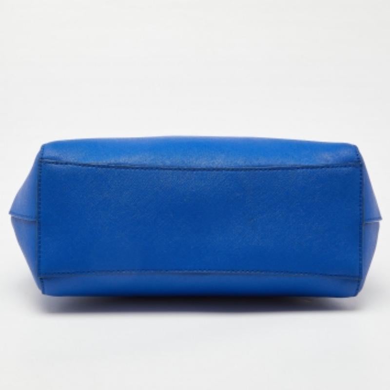DKNY Blau Leder Julius MD Zip Tote im Angebot 1