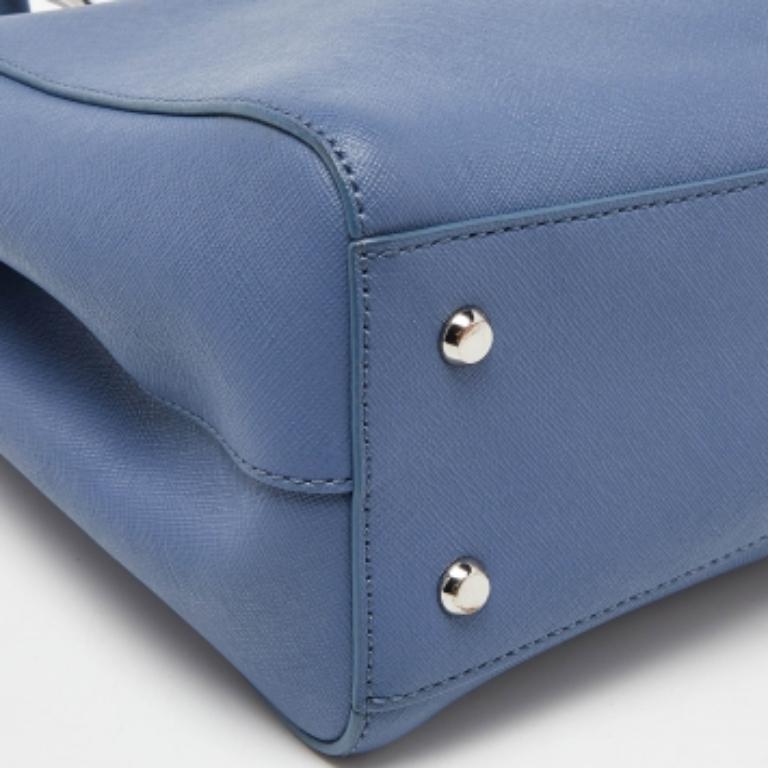 DKNY Blau Leder Julius MD Zip Tote im Angebot 3