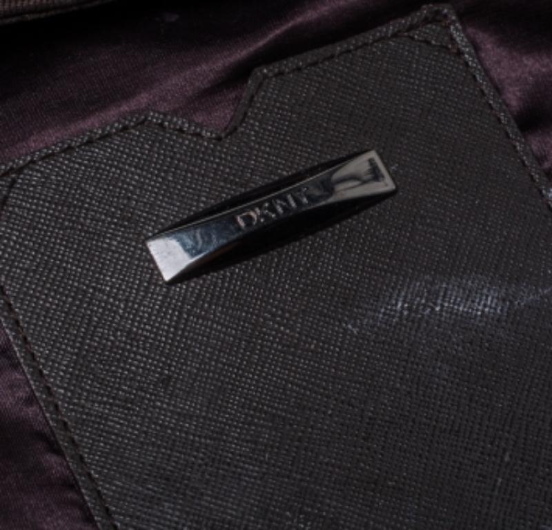 Black Dkny Brown Signature Canvas Scarf Hobo For Sale