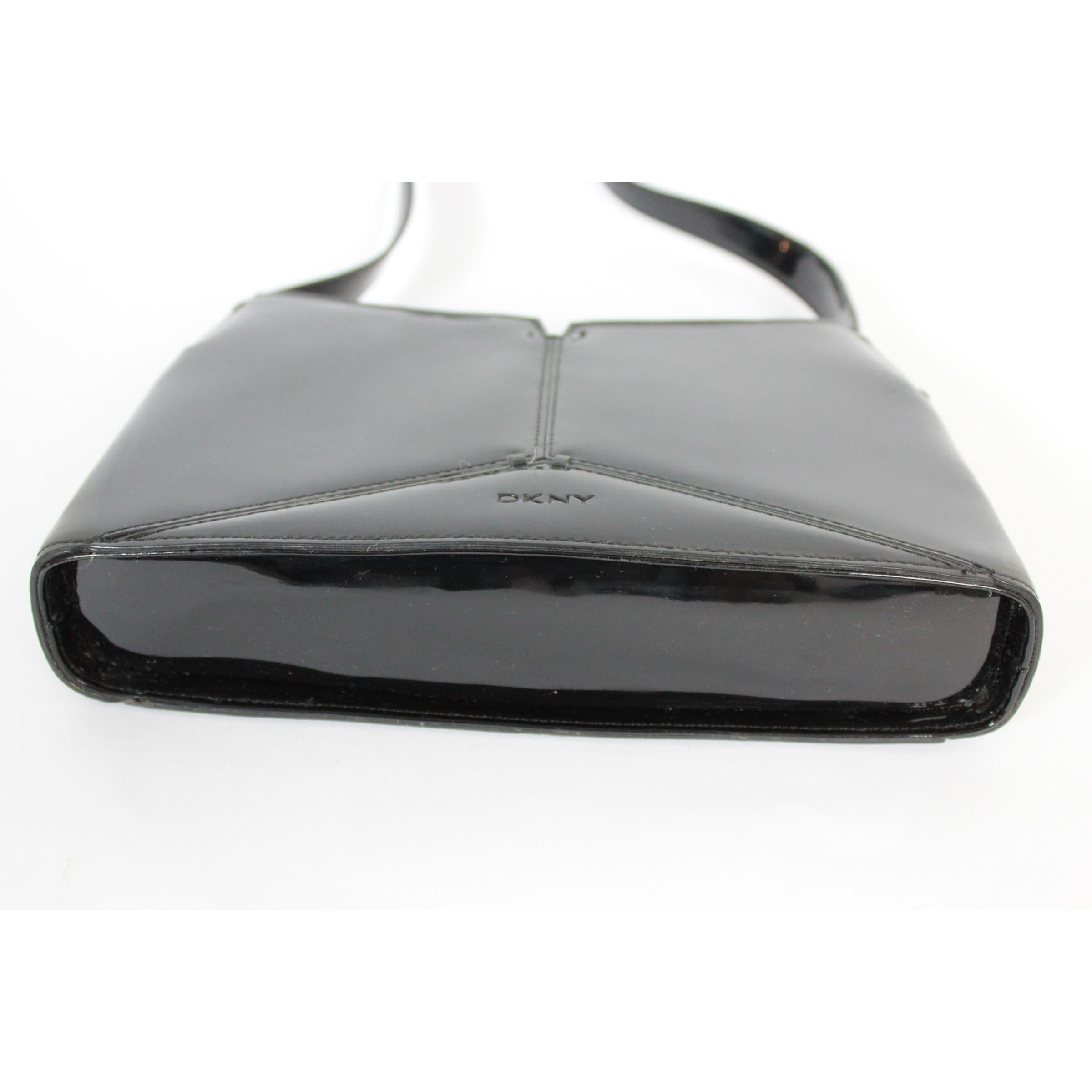 black patent leather bag