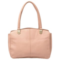 DKNY Pink Grained Leather Tote