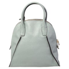 DKNY Powder Blue Leather Dome Satchel