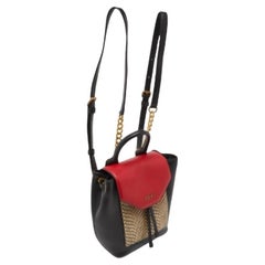 DKNY Zaino Alexa piccolo in pelle goffrata tricolore