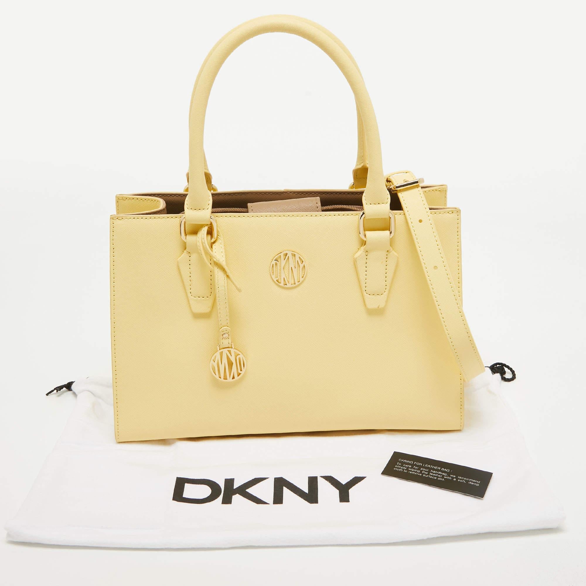 Dkny Yellow Leather Tote 8