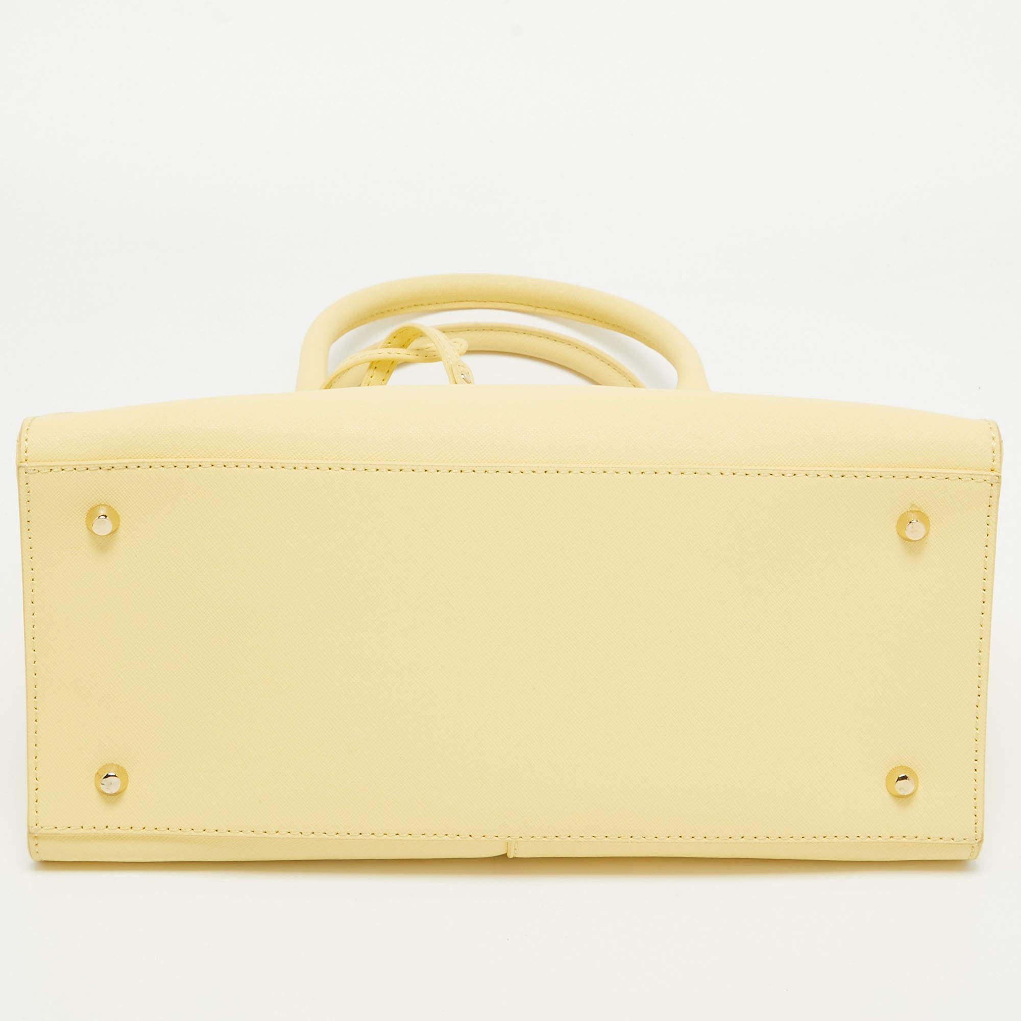 Dkny Yellow Leather Tote 1