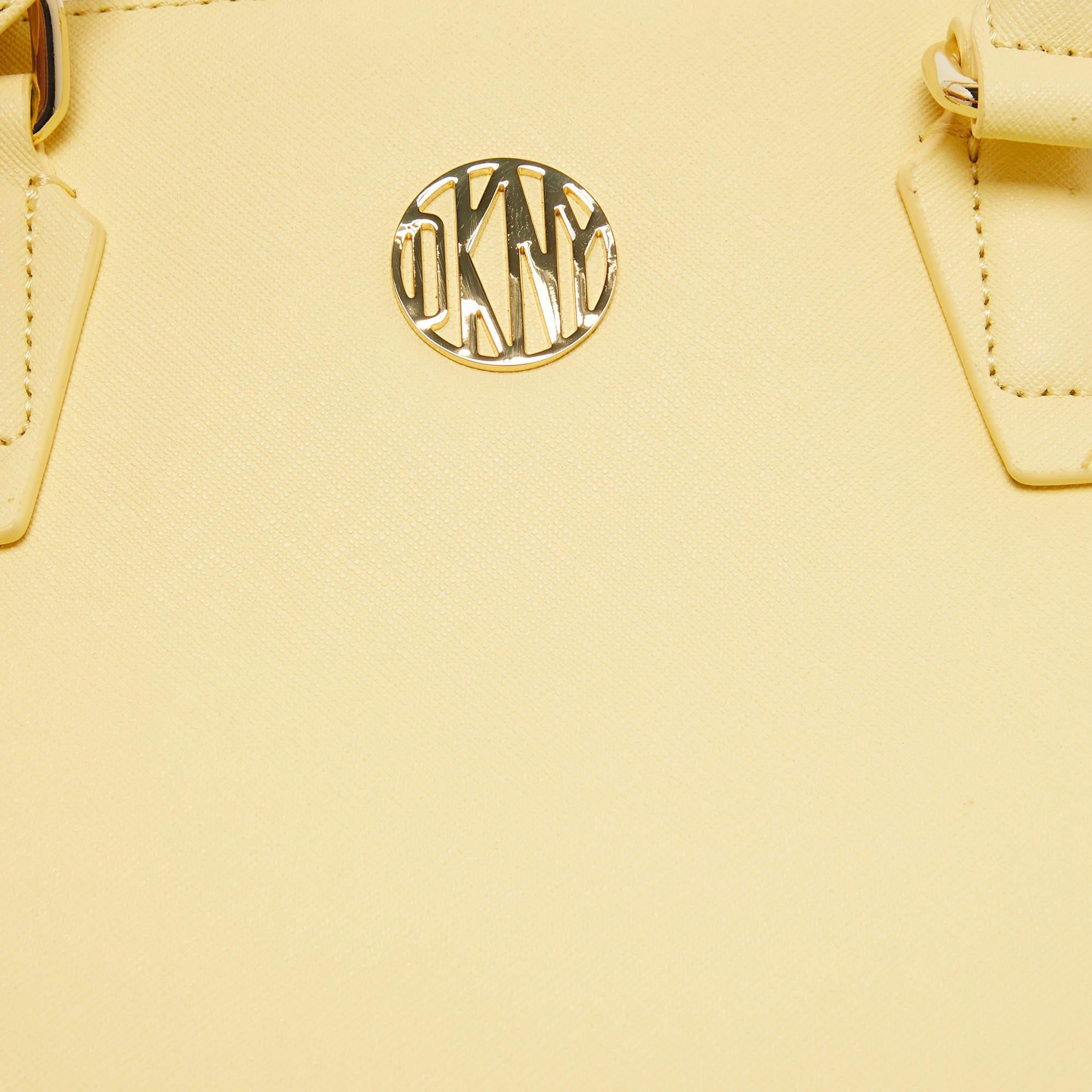 Dkny Yellow Leather Tote 2